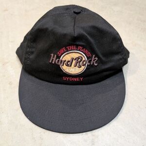 VTG Hard Rock Cafe Sydney Australia Hat Strap Back USA Made